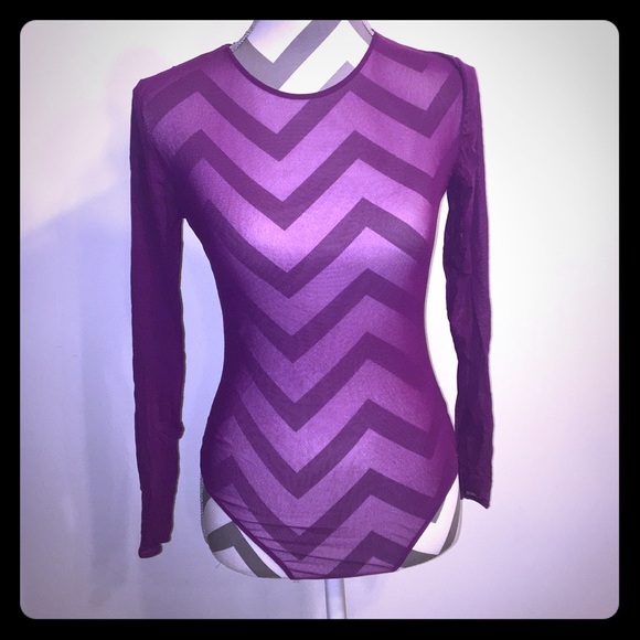 Cosabella➖Sheer➖Thong➖Bodysuit➖Purple - Picture 1 of 4